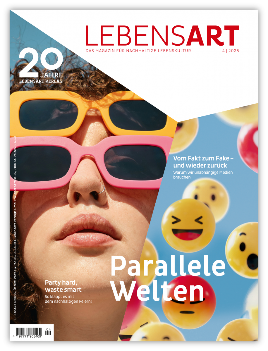 Auf dem Cover der LEBENSART 